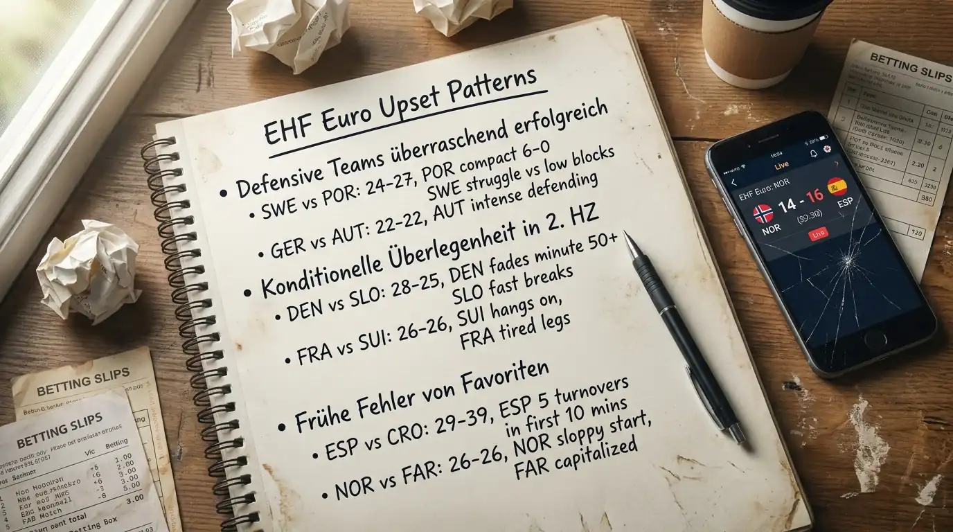 EHF Euro Handball Überraschungen – Typische Upset-Muster bei Handball-EM-Spielen für Wettende