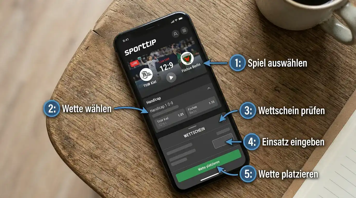 Erste Handball Live Wette platzieren – Schritt-für-Schritt Anleitung für Einsteiger in der Schweiz