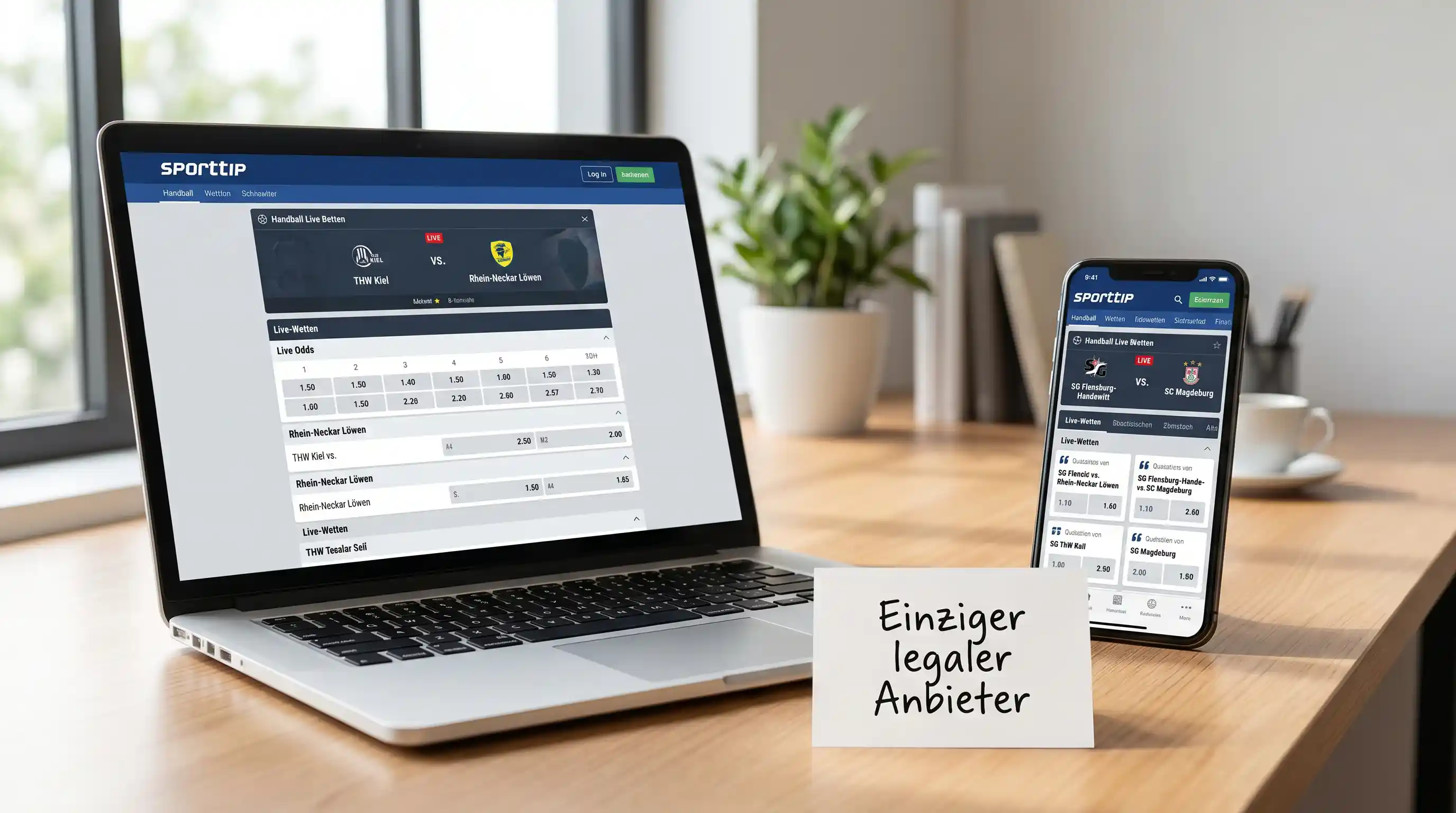 Sporttip als einziger legaler Handball-Wettanbieter in der deutschsprachigen Schweiz – Angebot und Live-Funktion