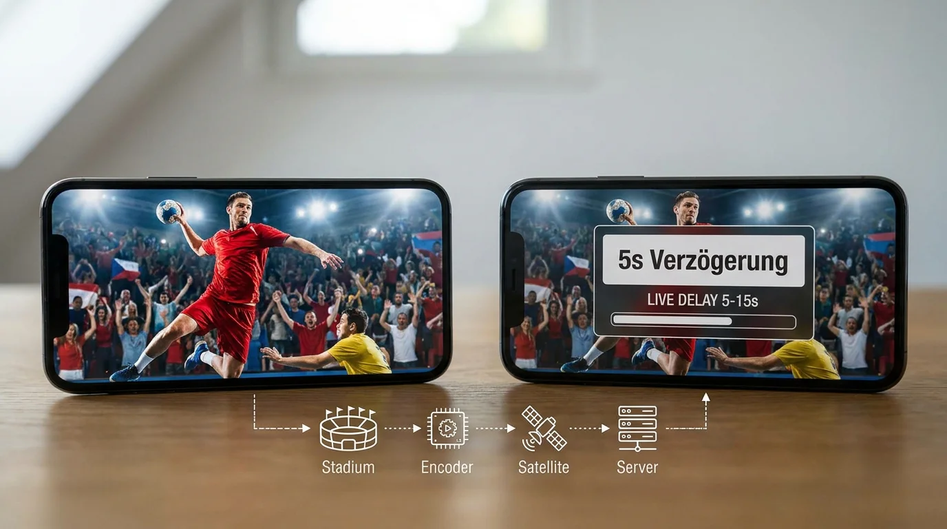 Stream-Delay beim Handball Livewetten – Verzögerung zwischen Spielgeschehen und Live-Stream erklärt
