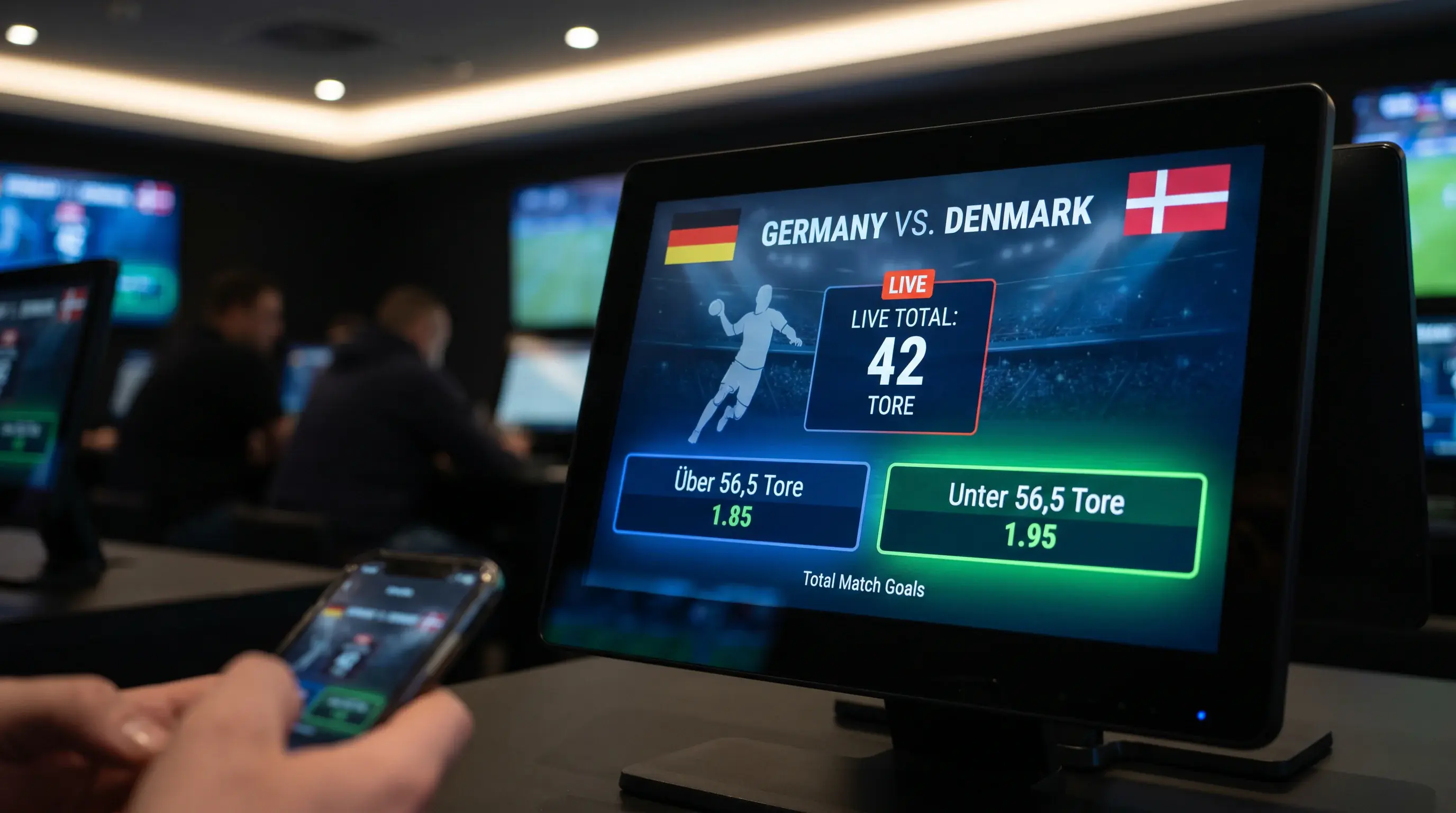 Über/Unter-Markt beim Handball – Erklärung der Funktionsweise für Live-Wetten