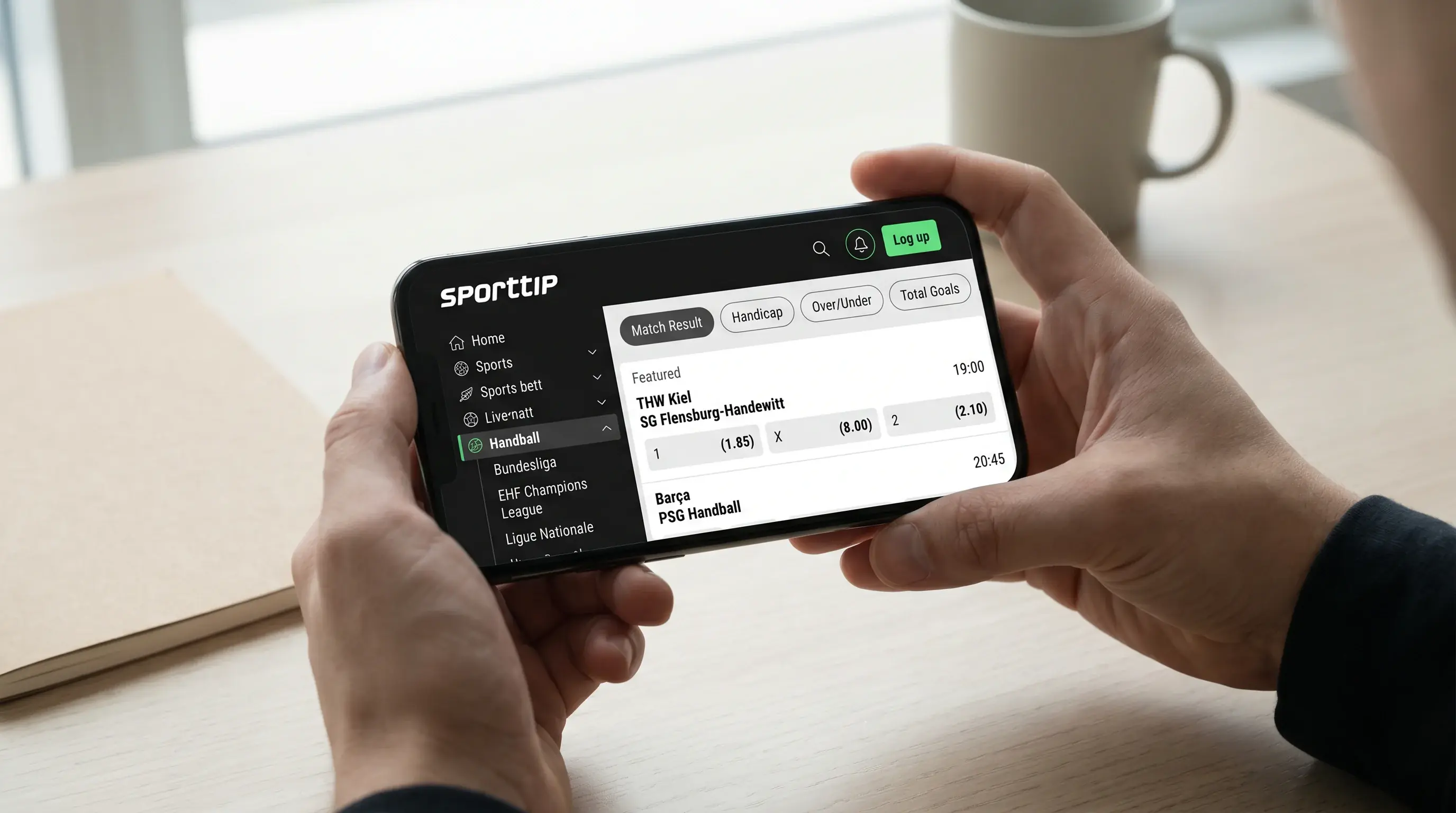 Sporttip App UX Handball Live Wetten 2026 — Bedienung und Marktnavigation auf dem Smartphone