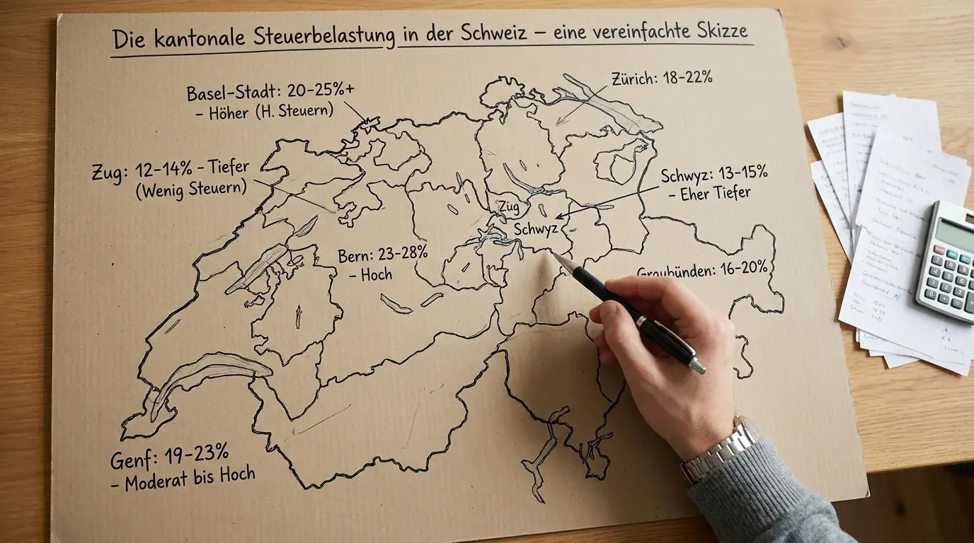 Kantonale Unterschiede bei der Besteuerung von Sportwetten-Gewinnen in der Schweiz – Steuersätze im Vergleich