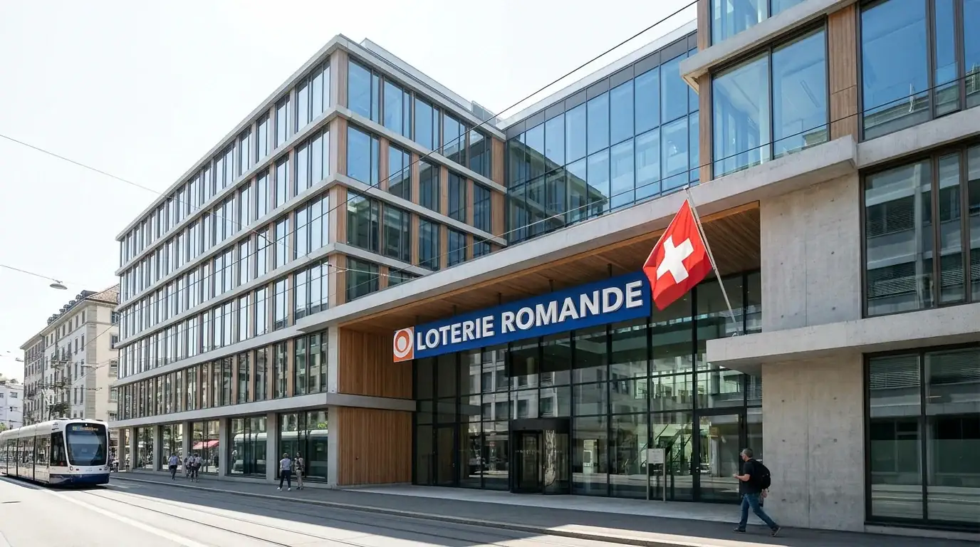 Loterie-Romande-Hauptsitz in Lausanne als rechtlicher Betreiber der Jouez-Sport-Sportwetten-Plattform